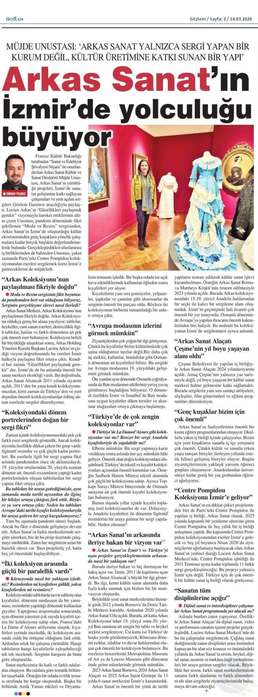 Arkas Sanat'ın İzmir'de Yolculuğu Büyüyor