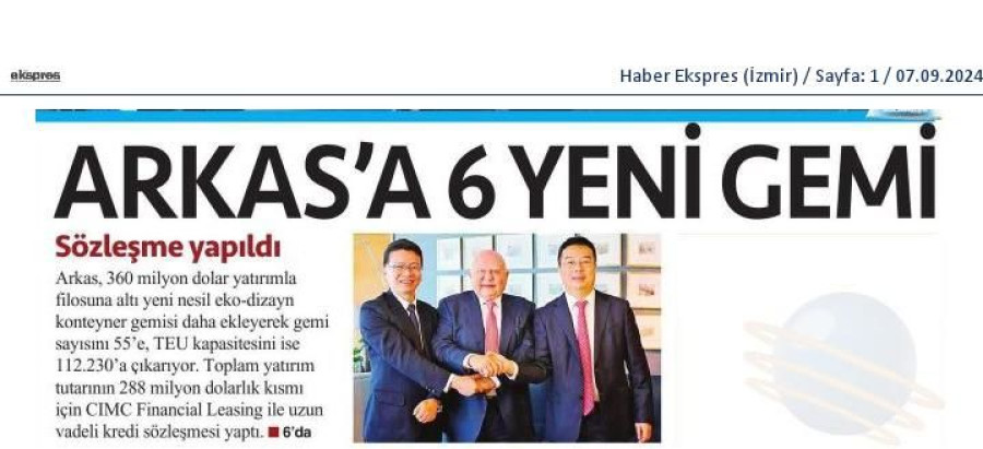 Arkas'a 6 Yeni Gemi