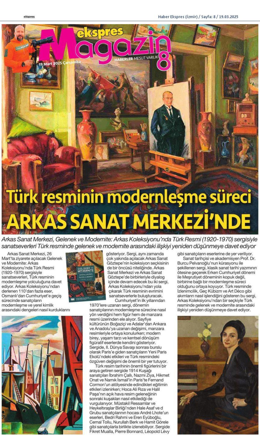 Türk resminin modernleşme süreci Arkas Sanat Merkezi'nde