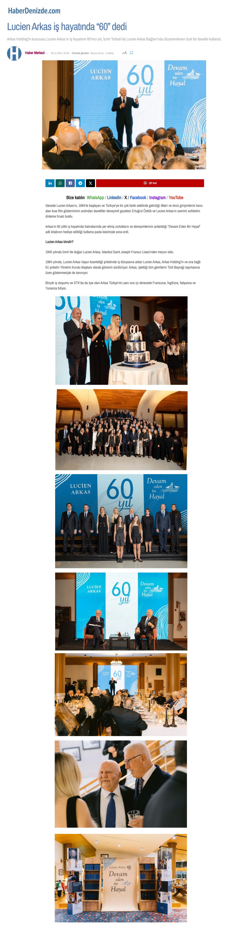 Lucien Arkas iş hayatında 