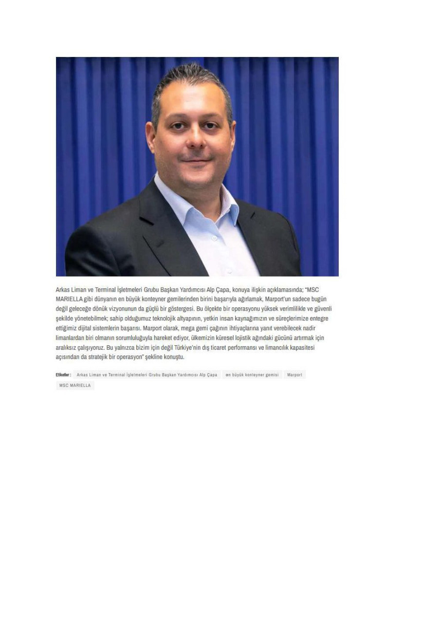 Marport En Büyük Konteyner Gemisini Ağırladı