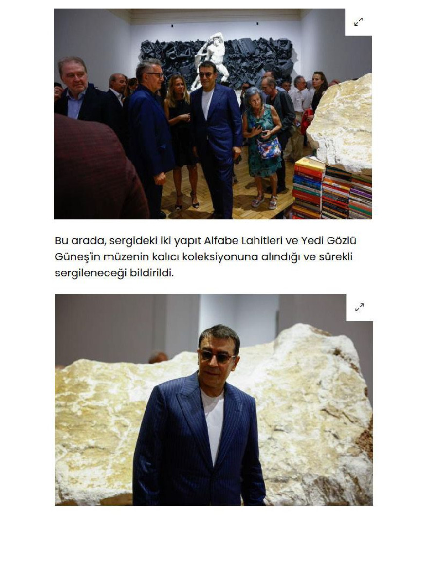 Ahmet Güneştekin Son Kişisel Sergisini Roma'da Açtı