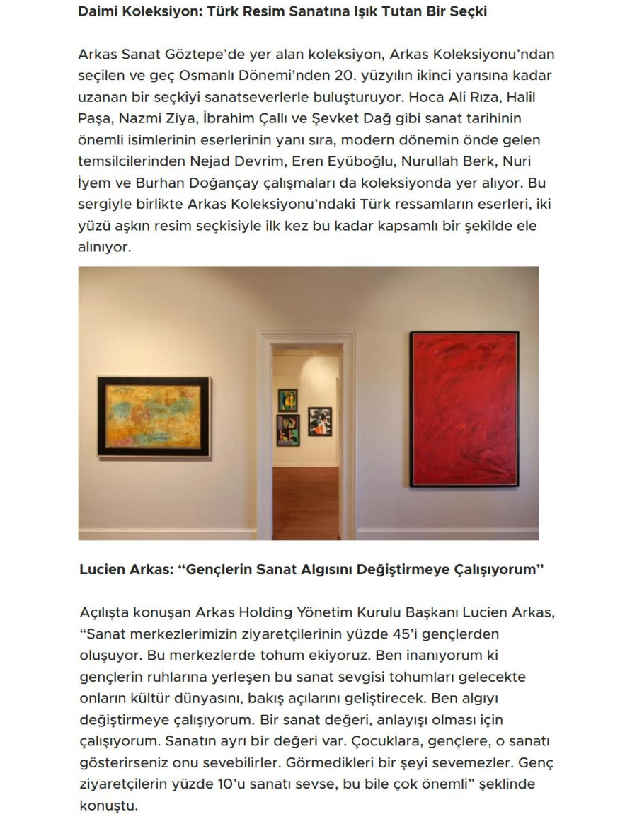 Arkas'tan İzmir'e Altıncı Sanat Durağı