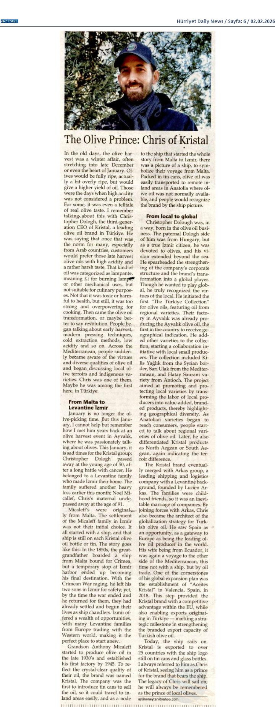 The Olive Prince: Chris Of Kristal