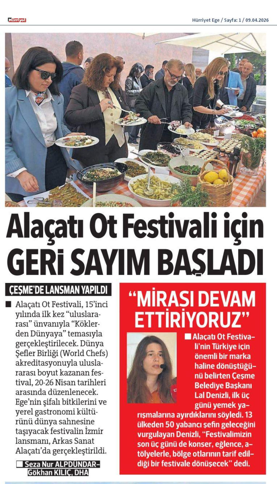Alaçatı Ot Festivali İçin Geri Sayım Başladı