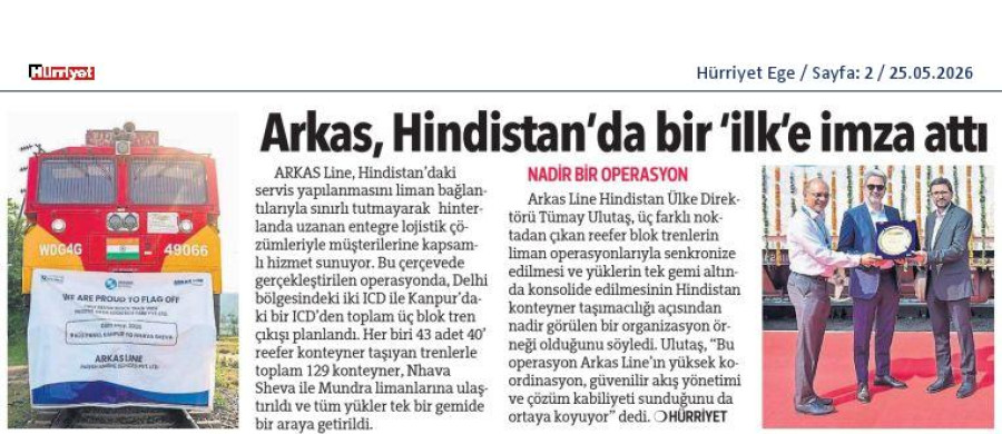 Arkas Hindistan'da Bir İlke İmza Attı