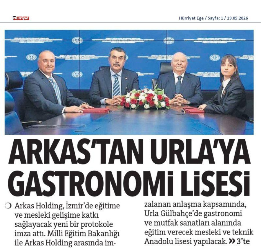 Arkas'tan Urla'ya Gastronomi Lisesi