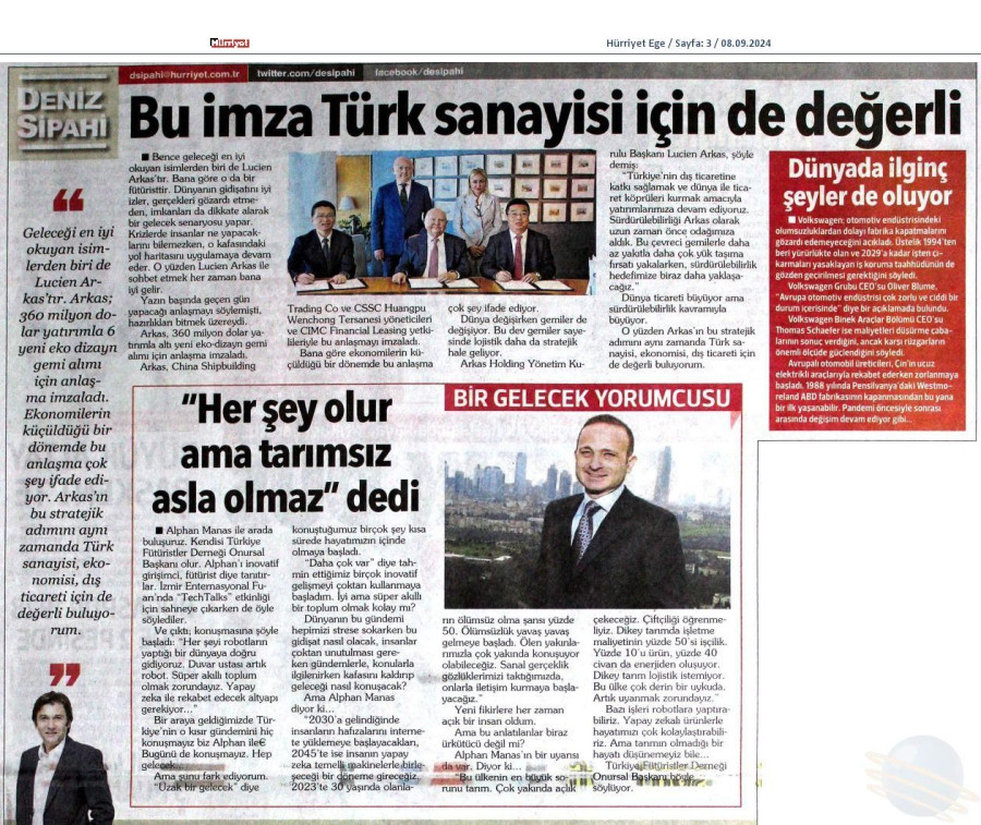 Bu İmza Türk Sanayisi İçin De Değerli