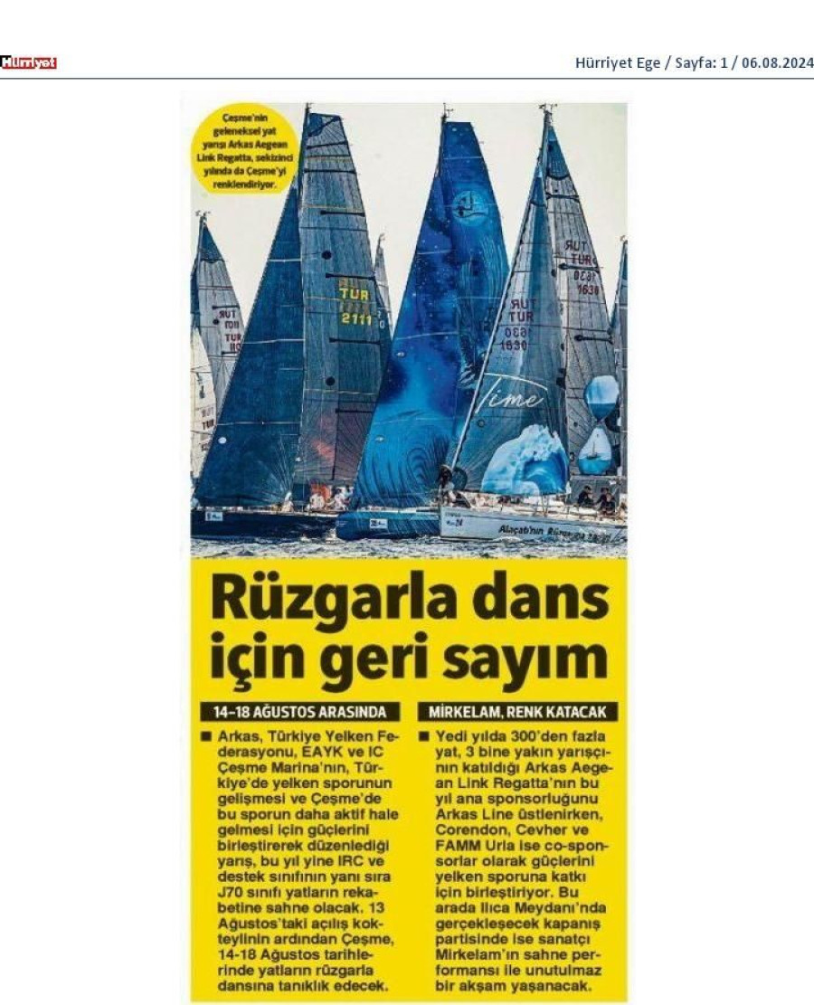 Rüzgarla dans için geri sayım