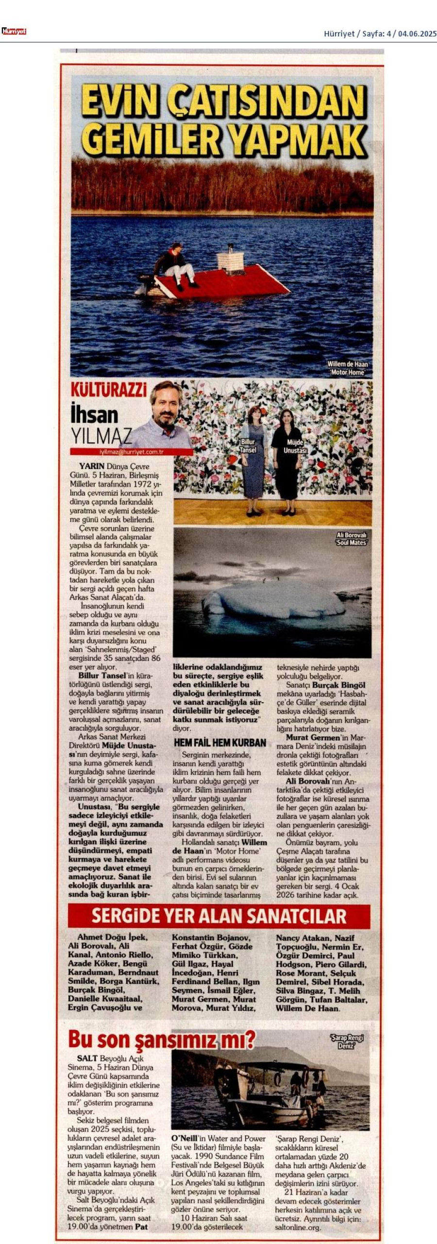 Evin Çatısından Gemiler Yapmak