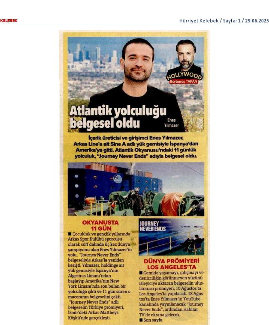 Atlantik Yolculuğu Belgesel Oldu