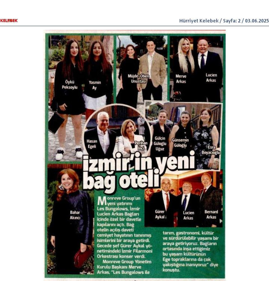 İzmir'in Yeni Bağ Oteli 
