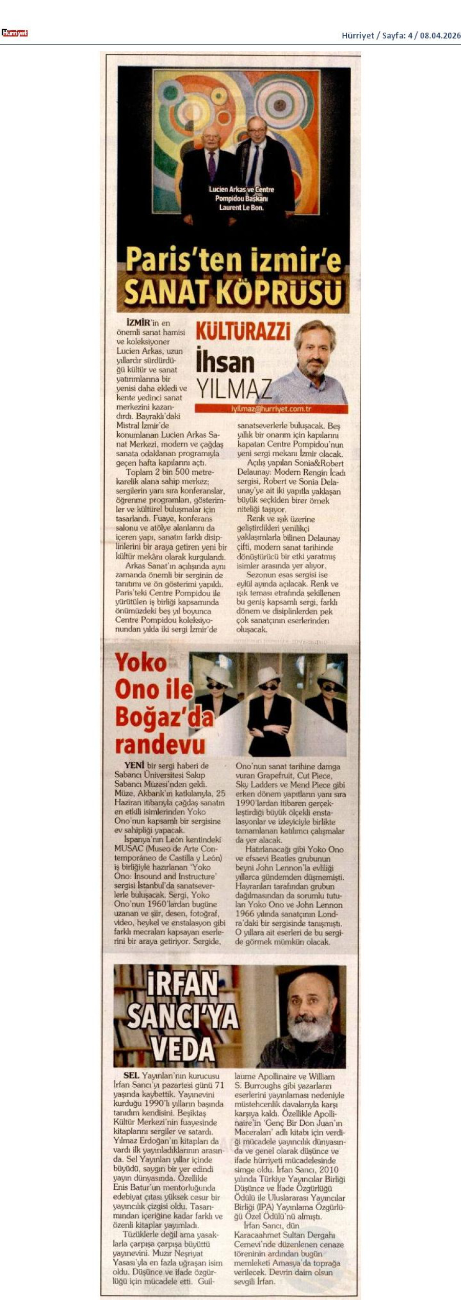 Paris'ten İzmir'e Sanat Köprüsü