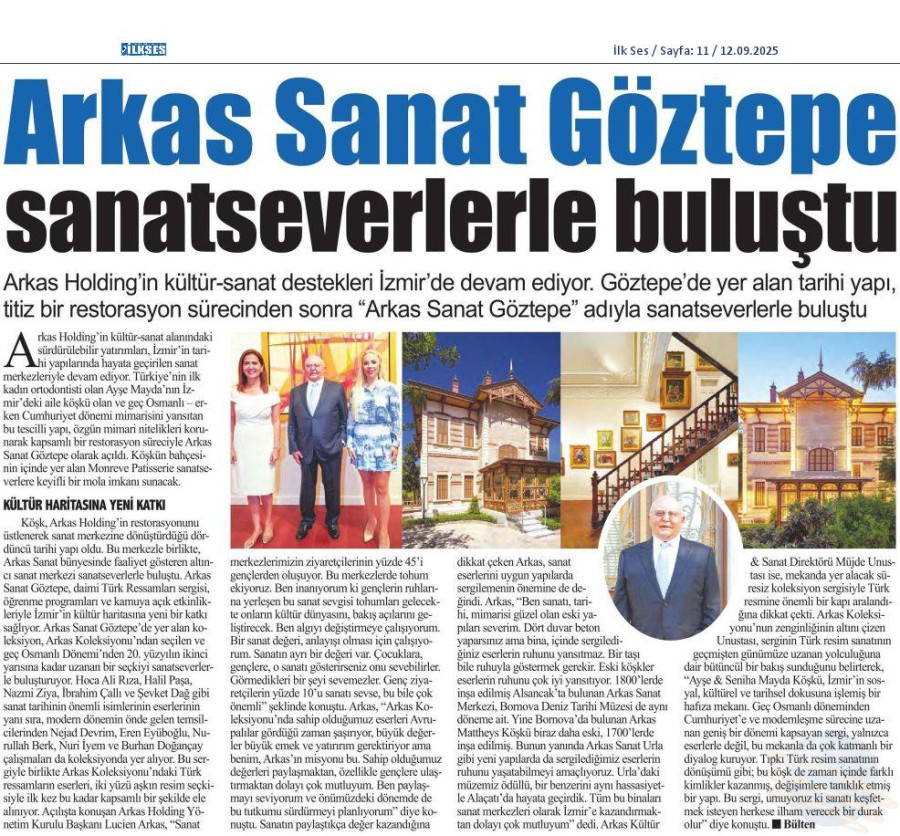 Arkas Sanat Göztepe Sanatseverlerle Buluştu