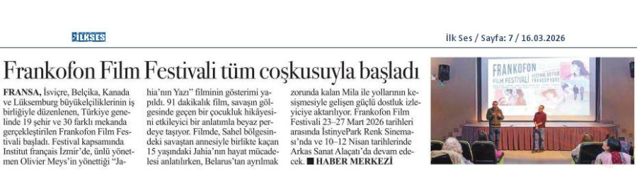 Frankofon Film Festivali Tüm Coşkusuyla Başladı