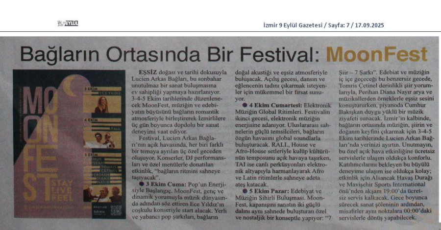 Bağların Ortasında Bir Festival: MoonFest