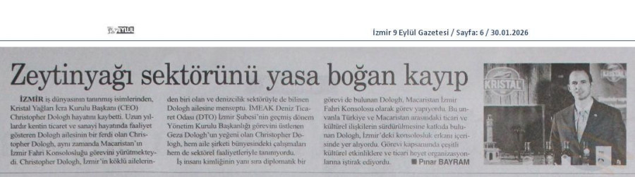 Zeytinyağı Sektörünü Yasa Boğan Kayıp