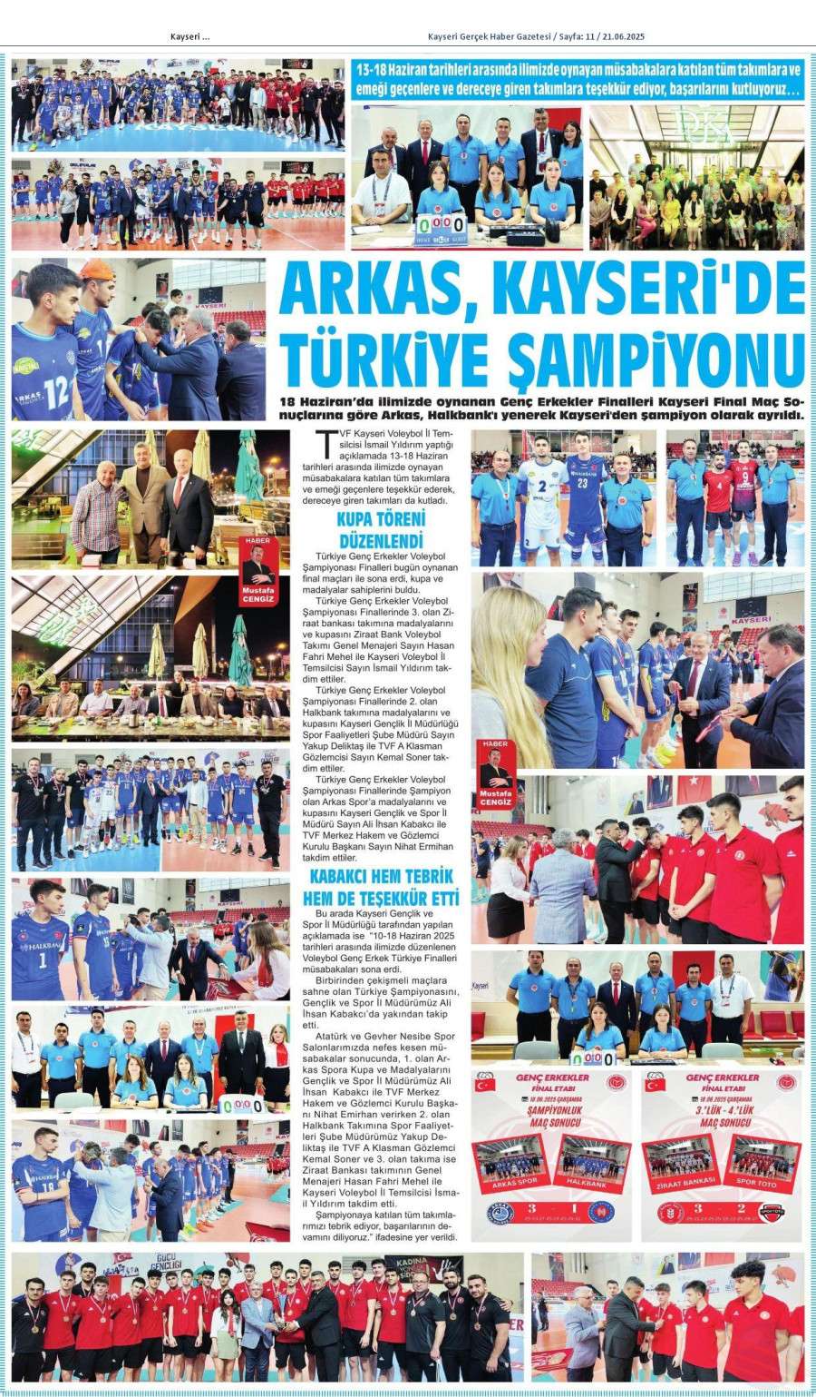 Arkas, Kayseri'de Türkiye Şampiyonu Oldu 