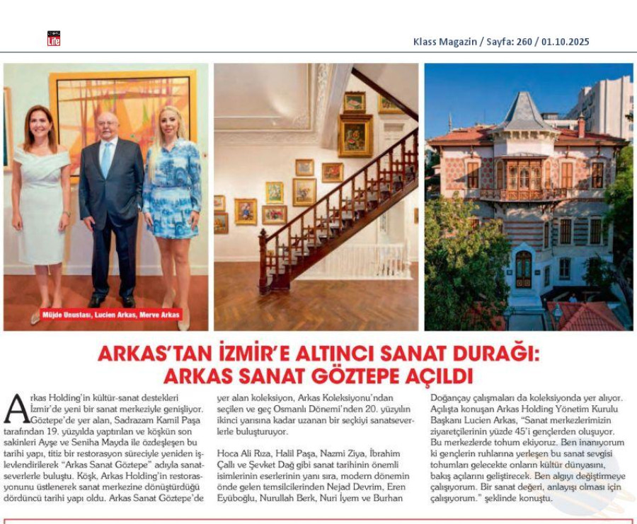 Arkas'tan İzmir'e Altıncı Sanat Durağı