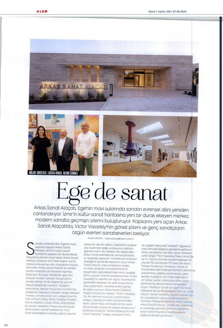 Ege'de sanat
