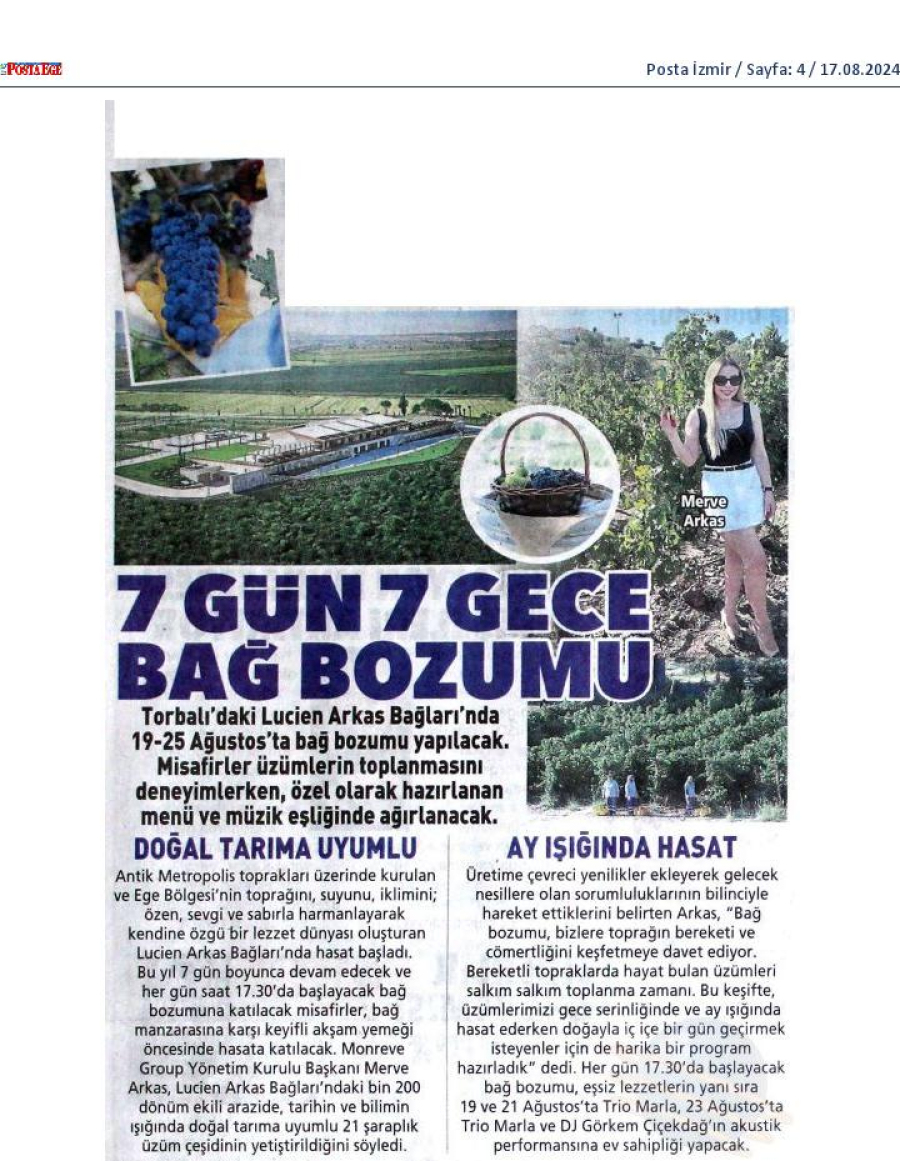 7 gün 7 gece bağ bozumu