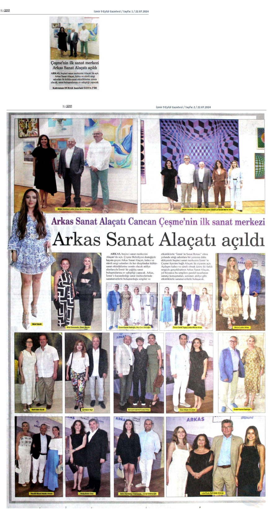 Arkas Sanat Alaçatı açıldı