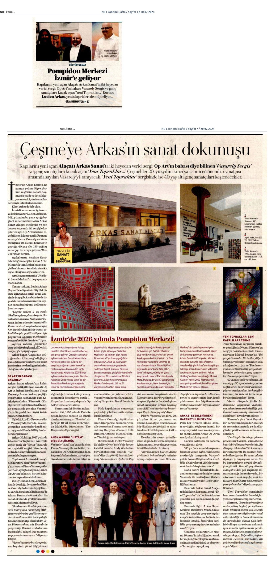 Çeşme'ye Arkas'ın sanat dokunuşu