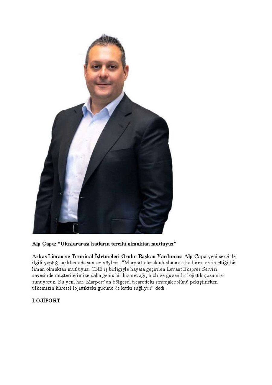 Marport, ONE İle Yeni Bir Uluslararası Servise Ev Sahipliği Yaptı