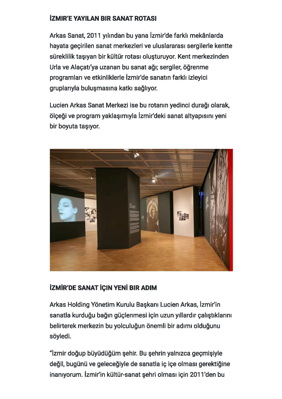 Lucien Arkas Sanat Merkezi Açıldı