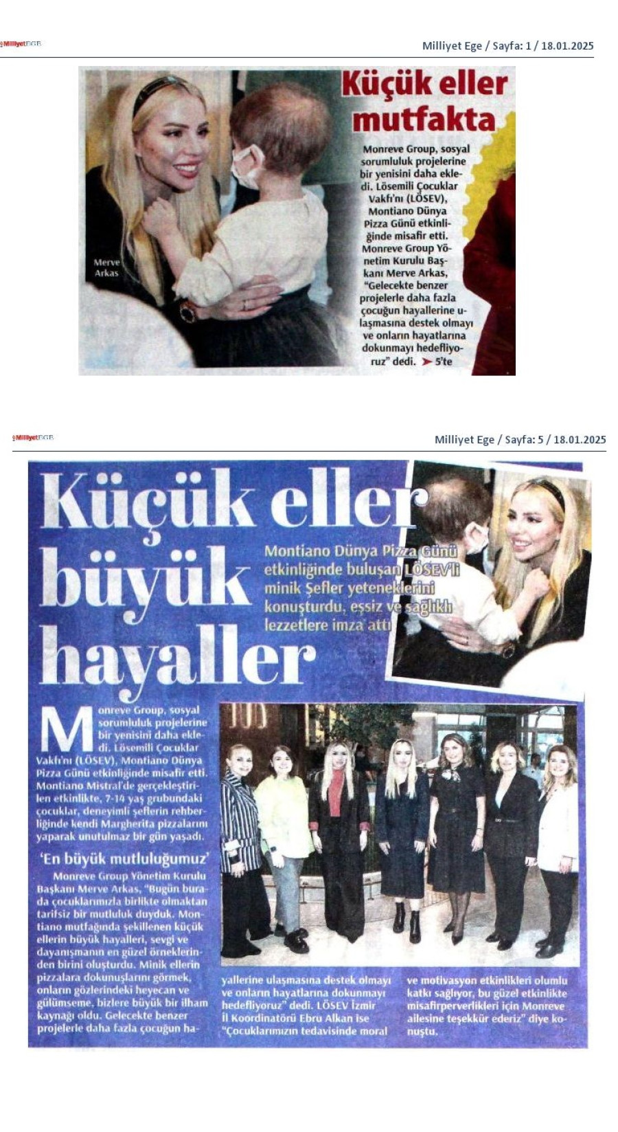 Küçük eller mutfakta
