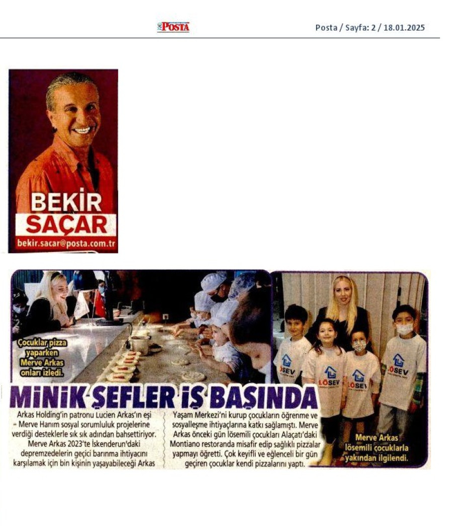 Minik şefler iş başında