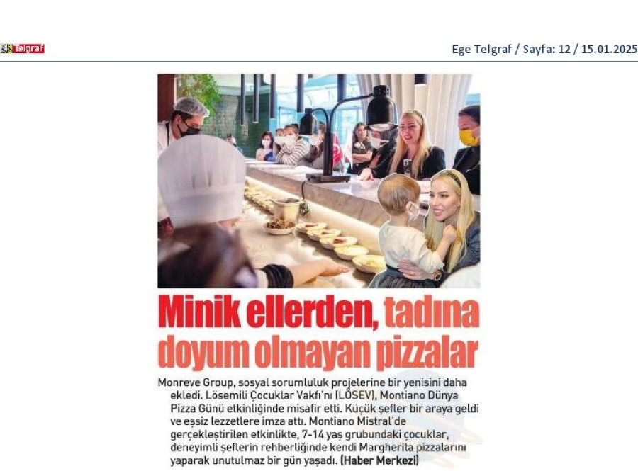 Minik ellerden, tadına doyum olmayan pizzalar