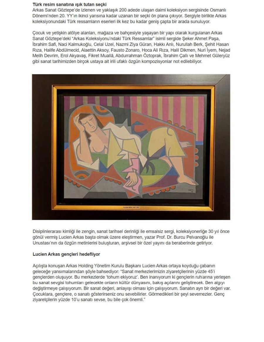 Arkas’tan İzmir’e Yeni Sanat Durağı