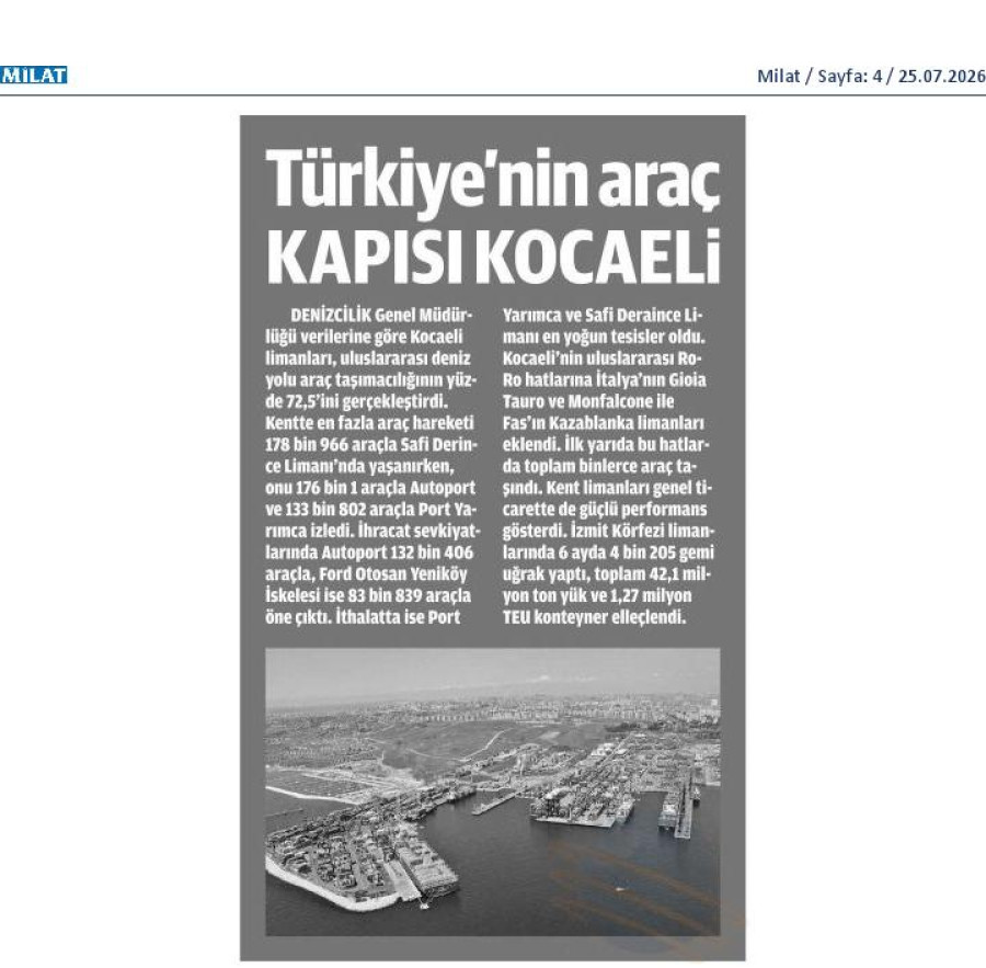 Türkiyenin Araç Kapısı Kocaeli