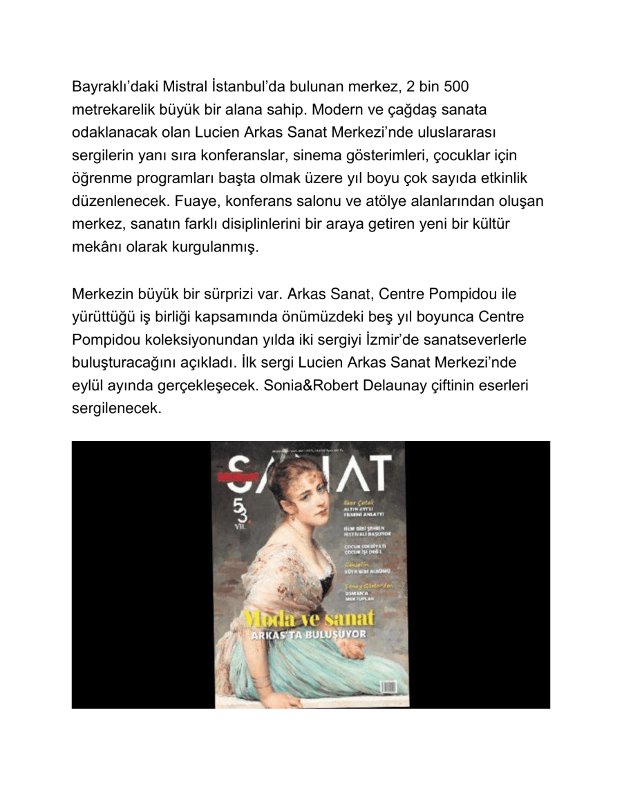 Arkas'tan İzmir'e Yeni Yıldız