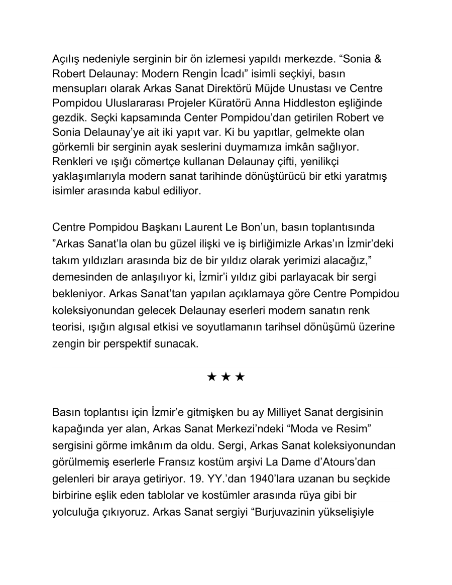 Arkas'tan İzmir'e Yeni Yıldız