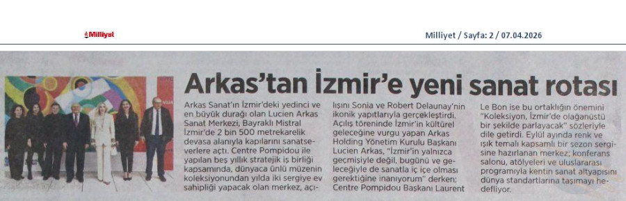 Arkas'tan İzmir'e Yeni Sanat Rotası