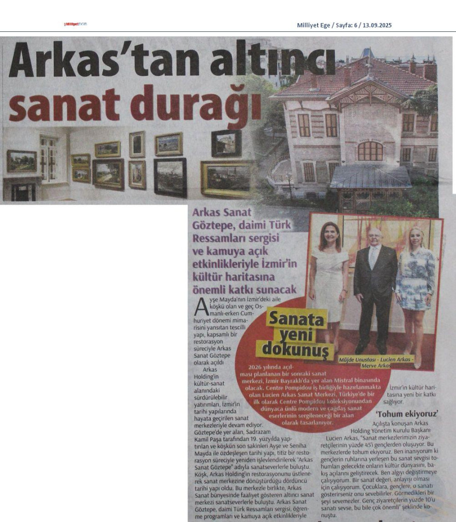 Arkas'tan Altıncı Sanat Durağı