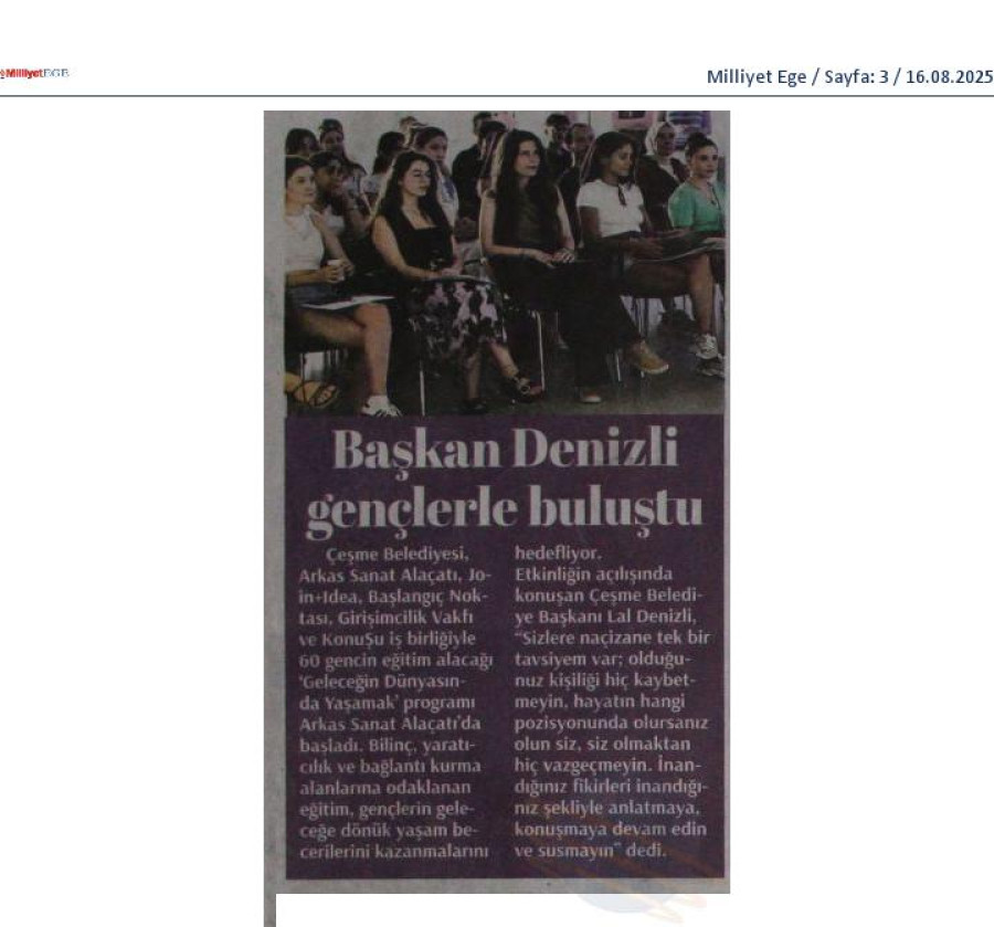 Başkan Denizli Gençlerle Buluştu