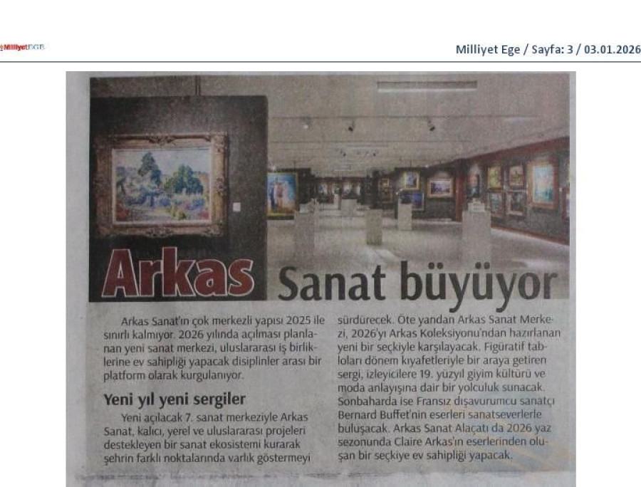 Sanat Dünyasında Arkas İmzası