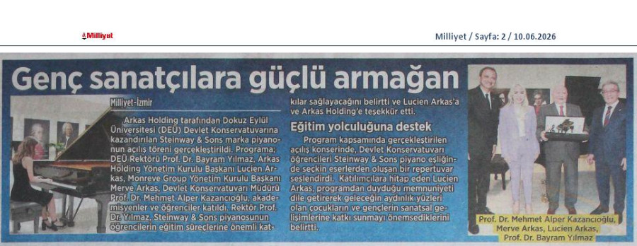 Genç Sanatçılara Güçlü Armağan