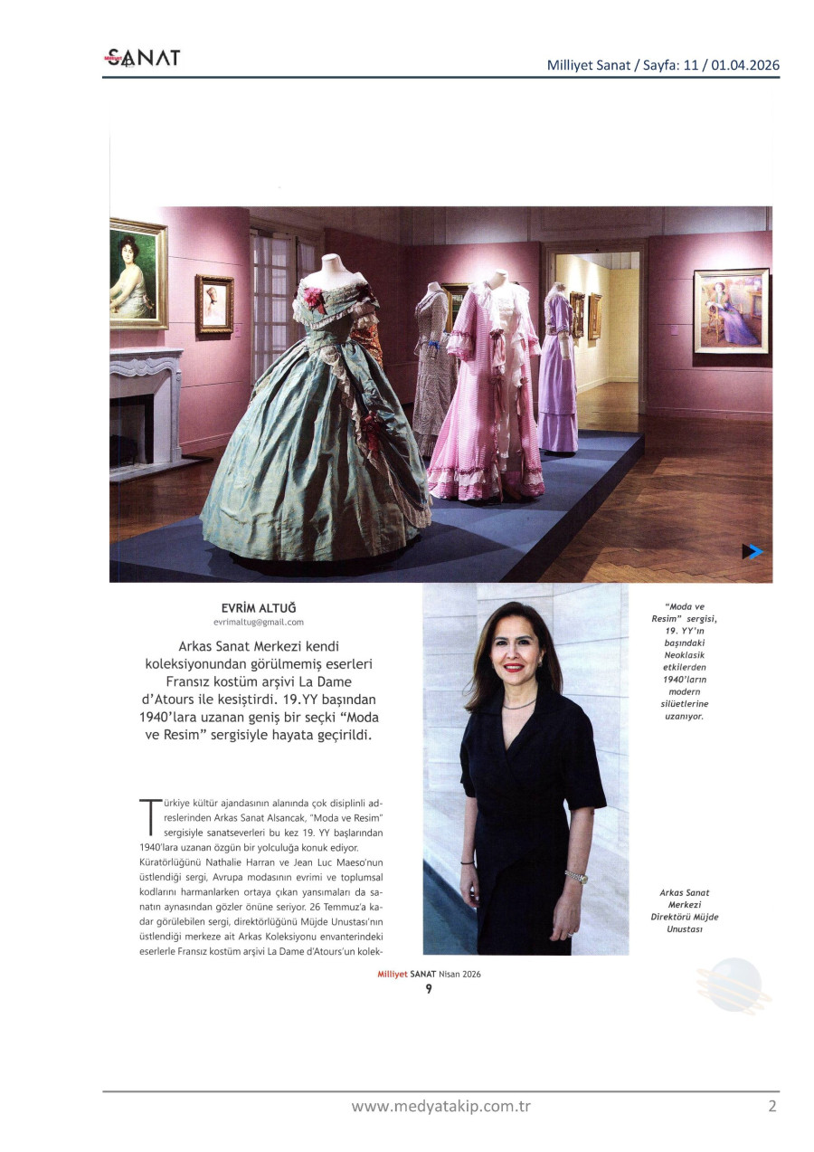 Fırça Darbeleri Kumaş Kıvrımlarıyla Buluşuyor