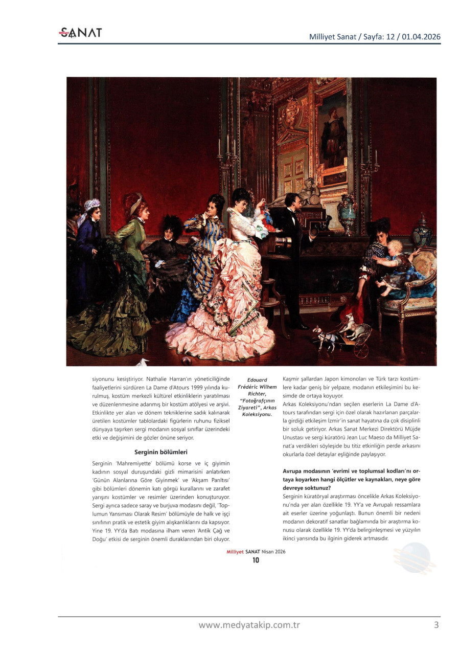 Fırça Darbeleri Kumaş Kıvrımlarıyla Buluşuyor