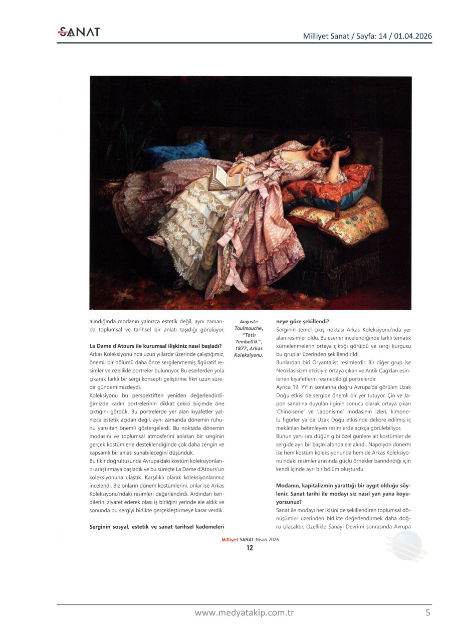 Fırça Darbeleri Kumaş Kıvrımlarıyla Buluşuyor