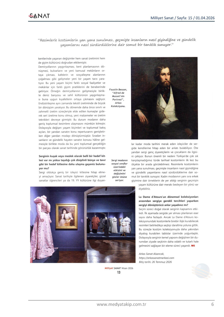 Fırça Darbeleri Kumaş Kıvrımlarıyla Buluşuyor