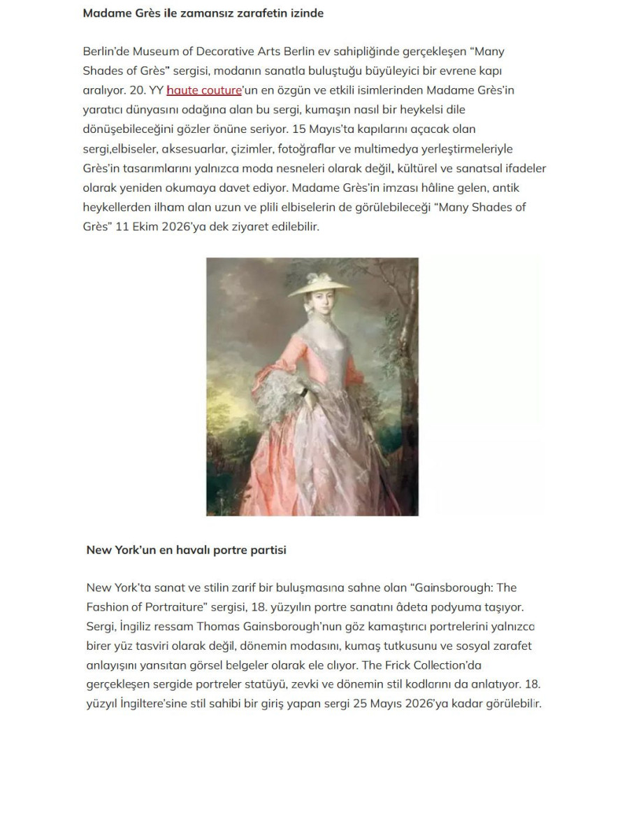 Moda ve Sanatın Kesiştiği Sergiler