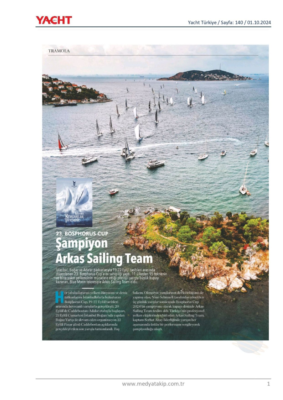 23. Bosphorus Cup Şampiyon Arkas  Sailing Team 