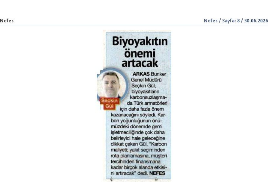 Biyoyakıtın Önemi Artacak