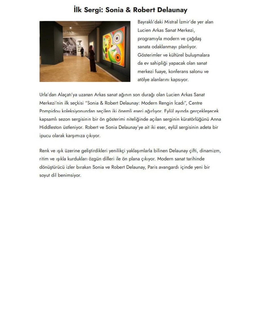 Lucien Arkas Sanat Merkezi ”Modern Rengin İcadı” Sergisiyle Açıldı