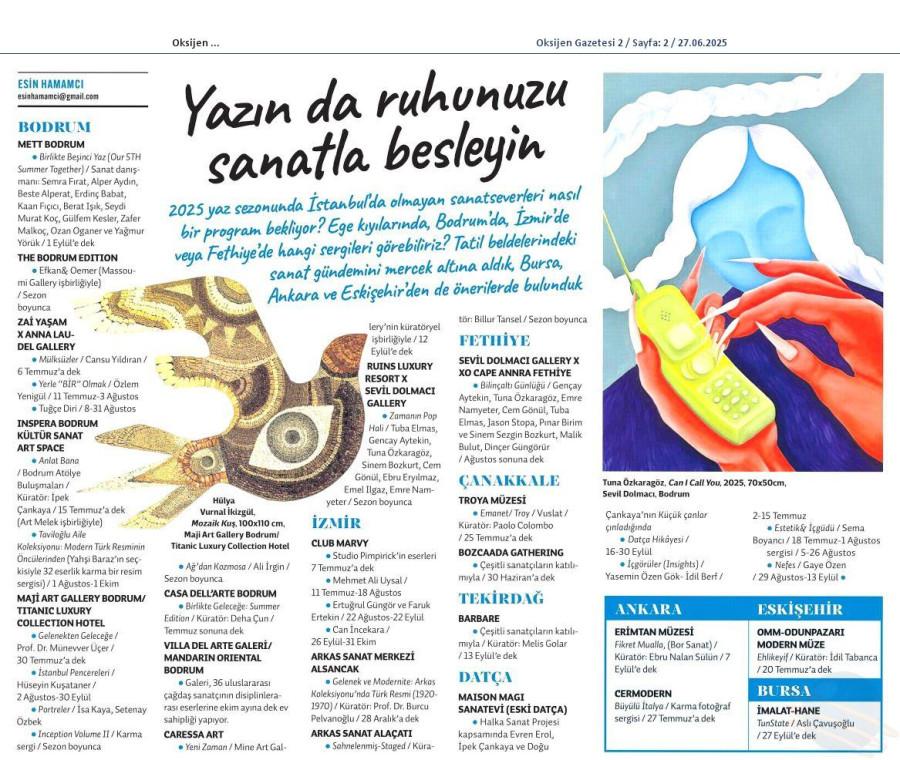 Yazın Da Ruhunuzu Sanatla Besleyin